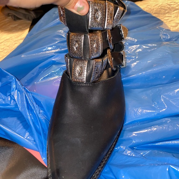 COPY - Jeffrey Campbell & Free People Ace Western Black  Boots size 9 - Picture 4 of 9